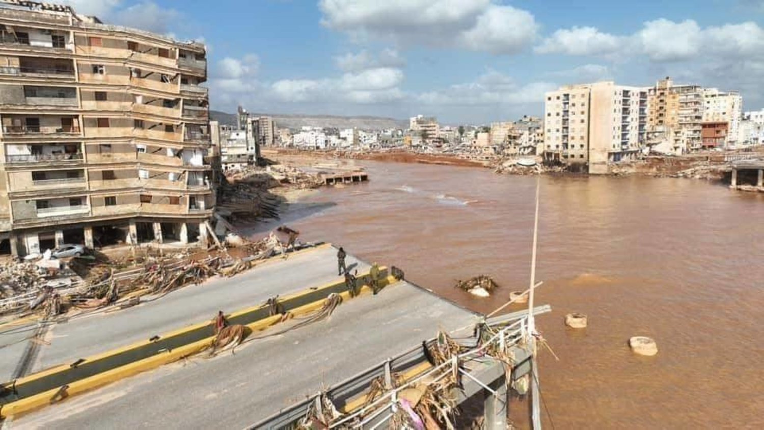 العاصفة دانيال التي ضربت ليبيا في سبتمبر الجاري